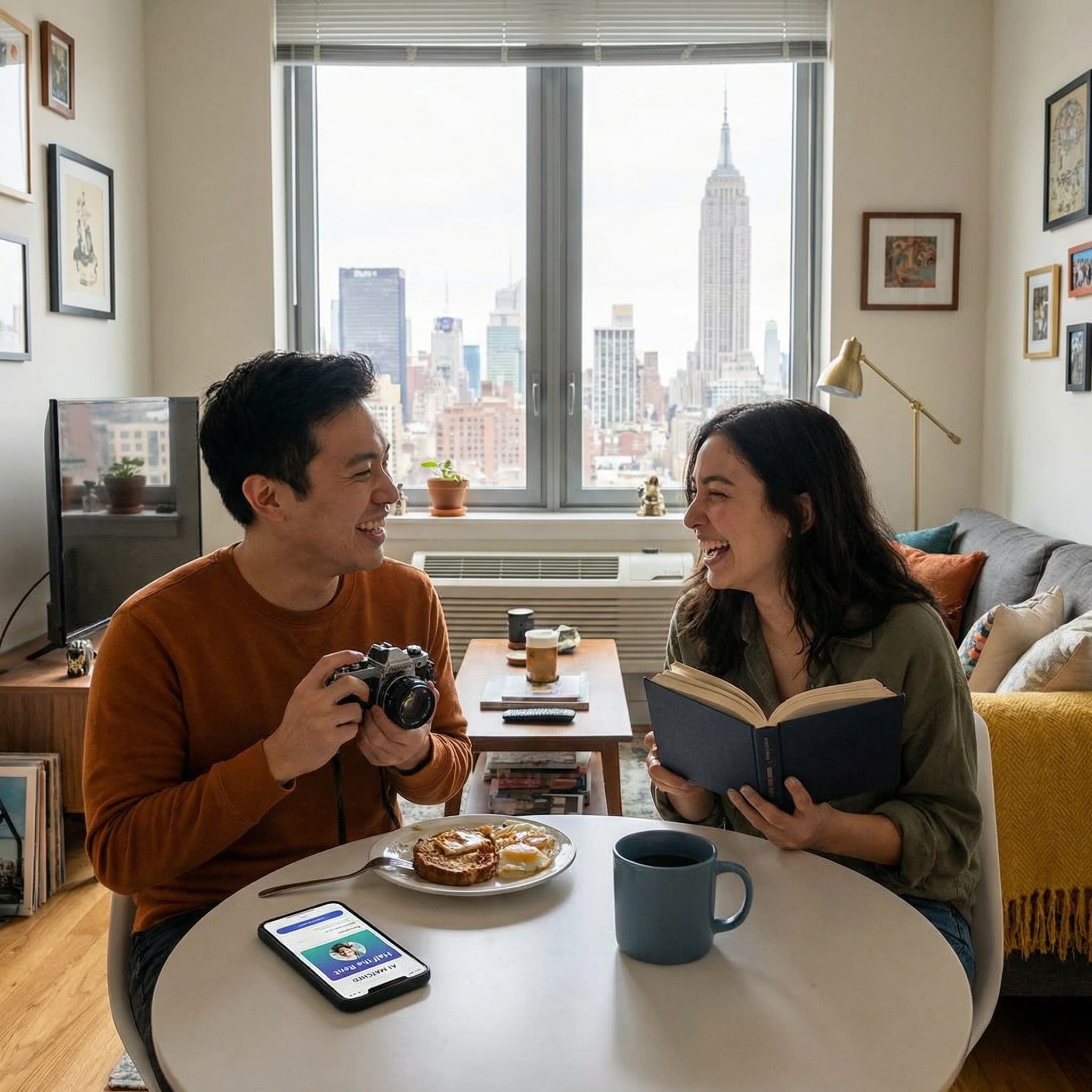 Half the Rent — shared living reduces cost when compatibility is verified